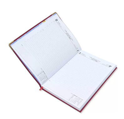 FIS Executive Daily Diary 2024 (Arabic/English) Maroon - FSDI88AE24MR