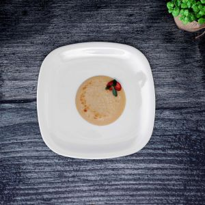 Royalford 75 Inch Opal Ware Square Plate - Opalware - White