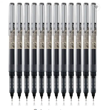 Deli S857 Large Capacity Transparent Pen Holder Roller Pen Learning Stationery