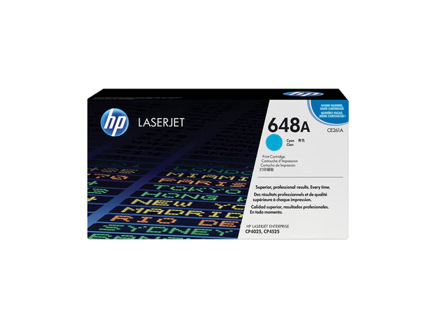 HP 648A Cyan Toner Cartridge (CE261A)