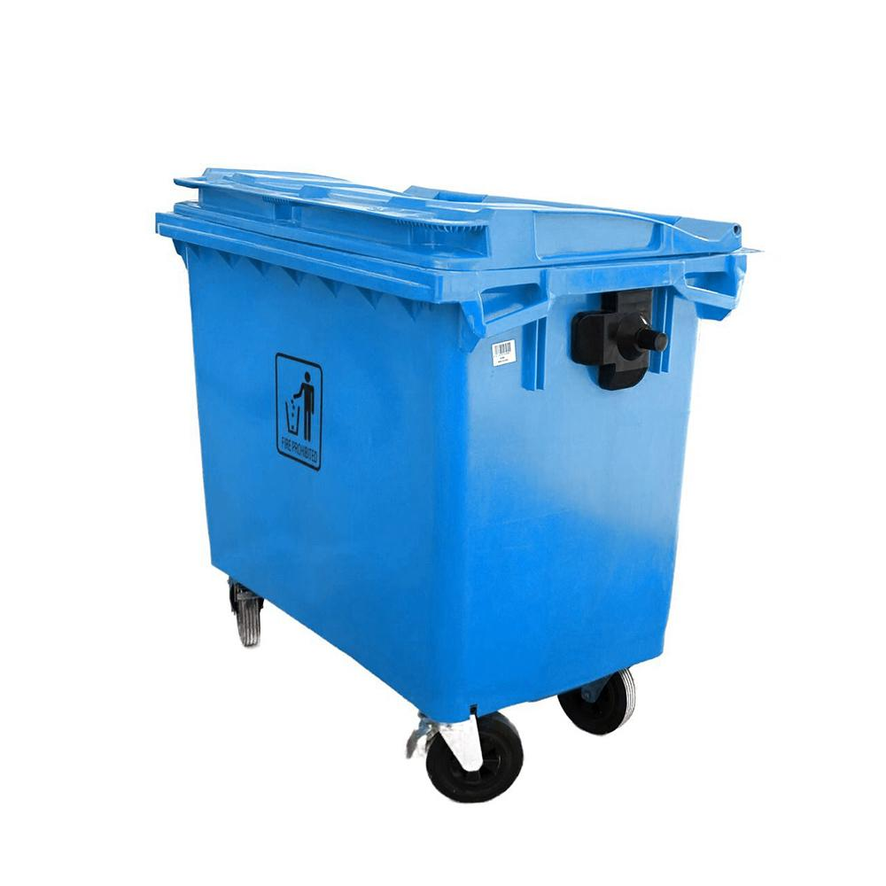 Heavy Duty Outdoor Garbage Bin | 660LTR | BLUE