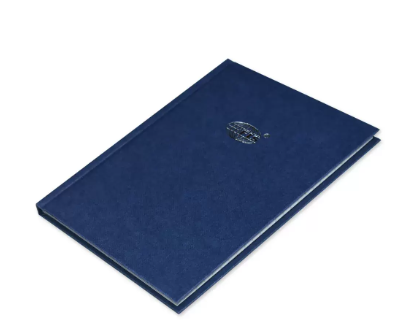 Pack of 5 Pieces 2 Quire Hard Cover Single Ruled Notebook, Size A5 Dark Blue