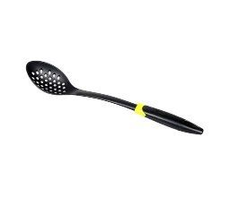 Royalford Slotted Spoon With Abs Handle - Nylon - Black