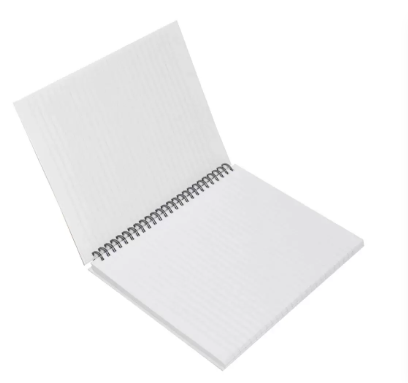 LIGHT Pack of 5 Spiral Hard Cover Note Book 100 Sheets. Size:9X7 Inches (22.86 X 20.32 CM) -LINBS971001309