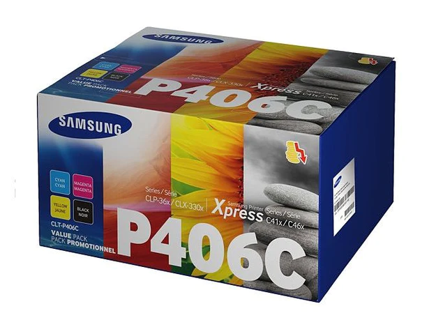 Samsung CLT-P406C Value Pack Toner Cartridge