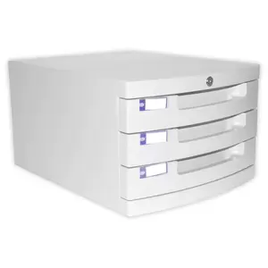 FIS File Cabinet (Plastic) With key, 3 Drawers - FSOTUS-32K