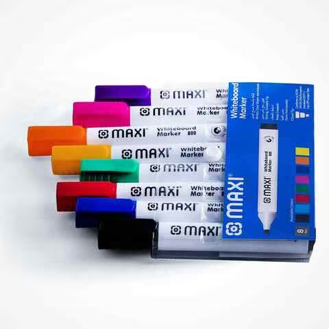 Maxi Chisel Tip Whiteboard Marker 8 PCS