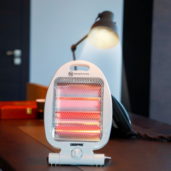 Quartz Heater, Adjustable Thermostat, GQH28521 - Instant Heating, Automatic Tip-Over Protection, 400W/800W Heating Power