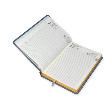 FIS 2023 International Golden A5 7-Languages Bonded Leather Diary Grey - FSDI136-7BG23GY