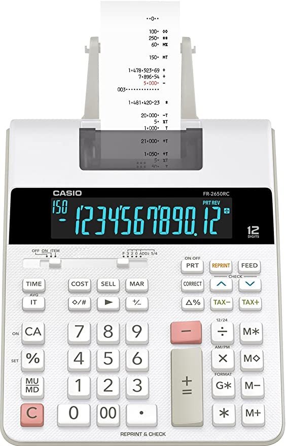 CASIO FR-2650RC PRINTING CALCULATOR