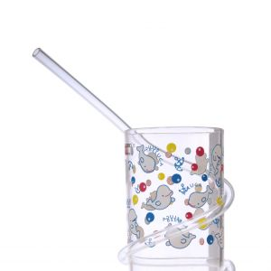 Royalford With Straw - Acrylic Glass - Clear - 200 ML