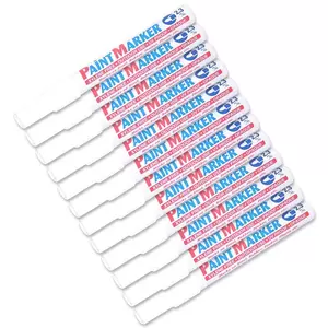 Artline Paint Marker 400FX Pack of 12, Medium 2.3mm, White