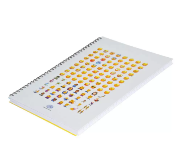 5-Piece FIS Spiral Hard Cover Notebook Single Line A4, 100-Sheets - FSNBSA41904