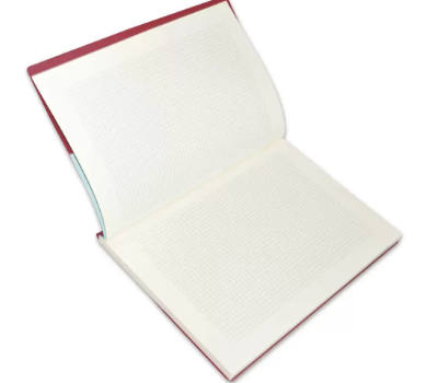 FIS PVC Soft Cover Note Book, Size A4, 5mm Square with Border 80 Sheets, Maroon - FSNBPV5MMA480MR