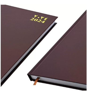 FIS Diary 2024 (Arabic/English) Chocolate, A4 - FSDI41AE24CH