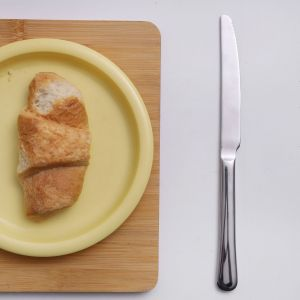 Royalford Dinner Knife Set 2 Pcs - Stainless Steel - Silver