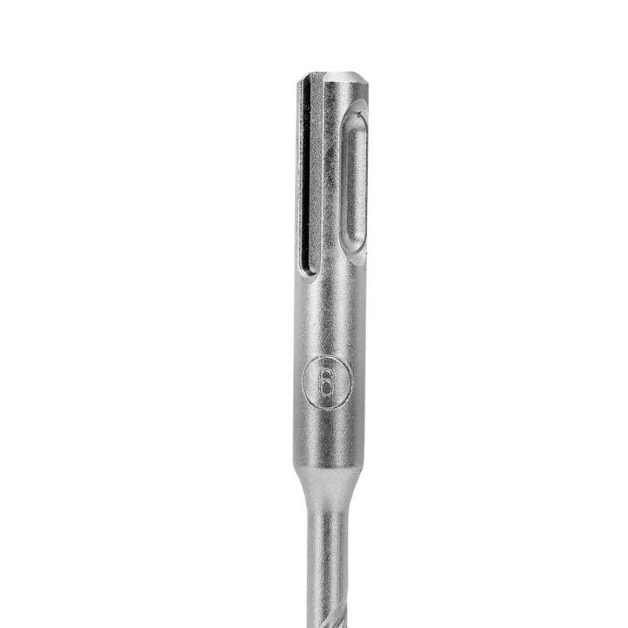 Geepas Chisel Bit Round 6mm - 210mm Long, Perfect For Compacting, Grooving, Cutting & More | 150mm Long Working | Compatible For Drill, Rotary Hammers, And Impact Hammer | Ideal For Plumbers, DIYers, 