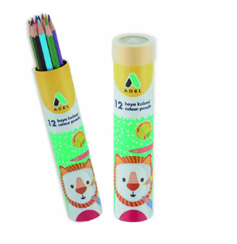Adel Color Pencils 12 Colors Tube - ALCK2112315013
