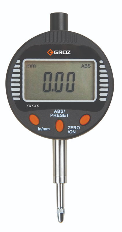 GROZ DGI/1 DIGITAL INDICATOR; 0-12.5MM/0-0.5IN