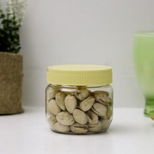 Royalford 250Ml Round Pet Jar With Cap - Plastic - Clear