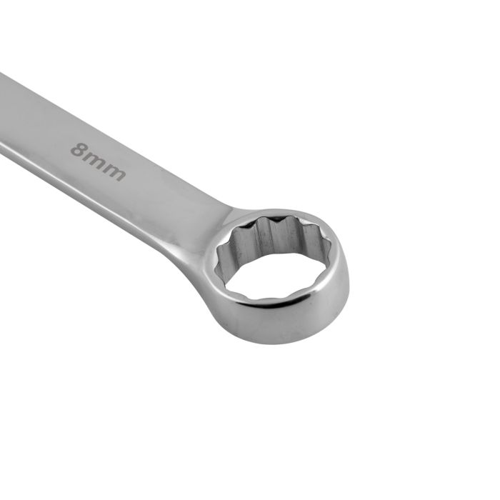 Geepas 8mm Combination Spanner - Open And Box End Spanner Wrench | Chrome Vanadium Spanner Wrenches Repair Tools | Ideal For Bike, Bicycle, Electric Vehicle, Automobile Maintenance & More