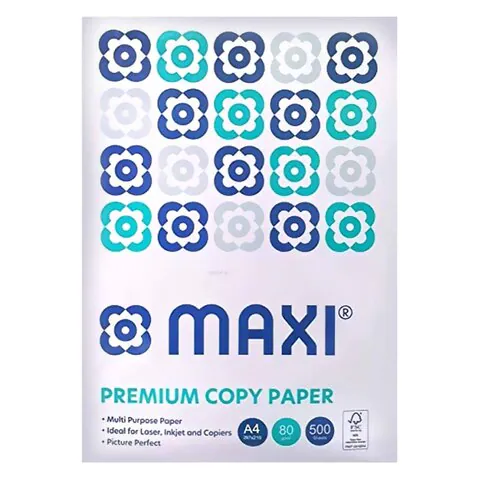 Maxi A4 Multi-Purpose Paper 80GSM White 500 Sheets