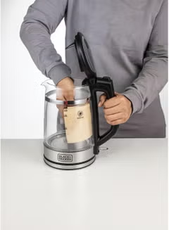 Glass Kettle Double Wall ,1.7 L 2200 W GK220-B5 ,Silver