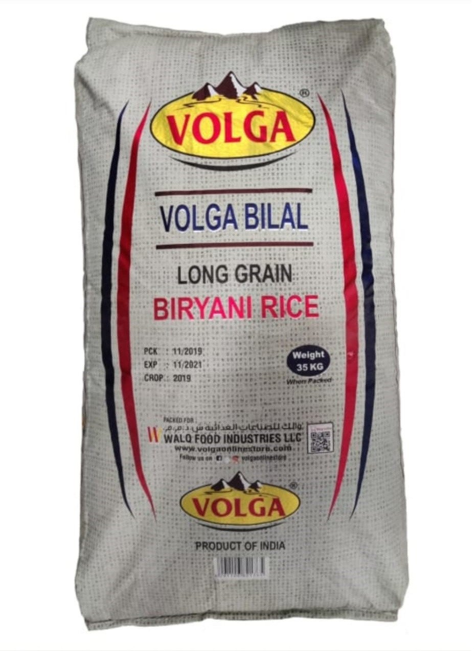 Volga Bilal Long Grain Biryani Rice 35Kg