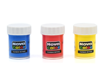 Nova Color Finger Paints 25Ml, 3 Colors (Blue,Red,Yellow) -KRPBNC-137