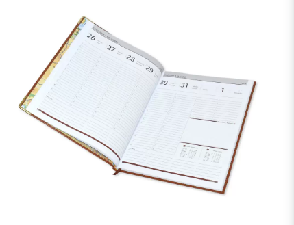 FIS Executive Diary 2023 English/French (1-Week at a glance) Chocolate - FSDI35E23CH