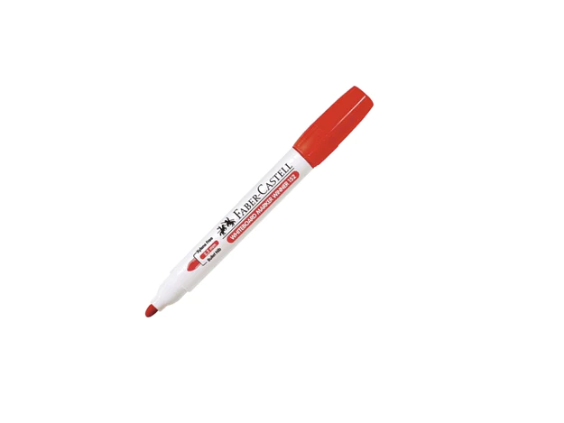 Faber Castell Whiteboard Marker, Bullet Tip, Red