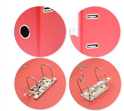 FIS 50 Pieces PP Lever Arch Box File Red - FSBF8PRE