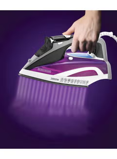 Digital Steam Iron ,380 ml 2800 W X2250-B5, Purple/White/Grey