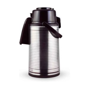 Royalford 30Ltr Airpot Glass Vacuum Flask - Stainless Steel - Multicolor - 3 LITER