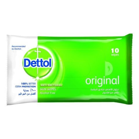 Dettol Anti Bacterial Original Skin 10 Wipes