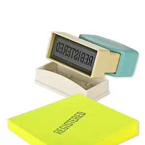 Artline X-Stamper "REGISTERED" for Office Business Supplies, Ink Blue - ARXTCXC1101-1PC