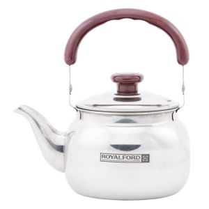 Royalford Stove Top Tea Kettle - Stainless Steel - Silver - 2 Ltr