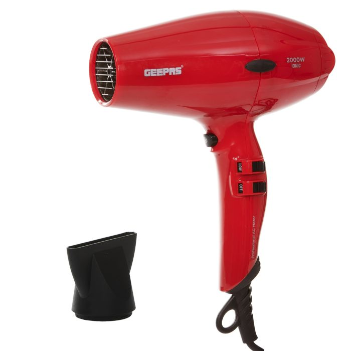 Geepas GHD86020UK 2000W Powerful Ionic Hair Dryer | 2-Speed & 3 Temperature Settings | Salon Quality With Cool Shot Function For Frizz Free Shine | Portable Elegant Professional Concentrator - 2 Years