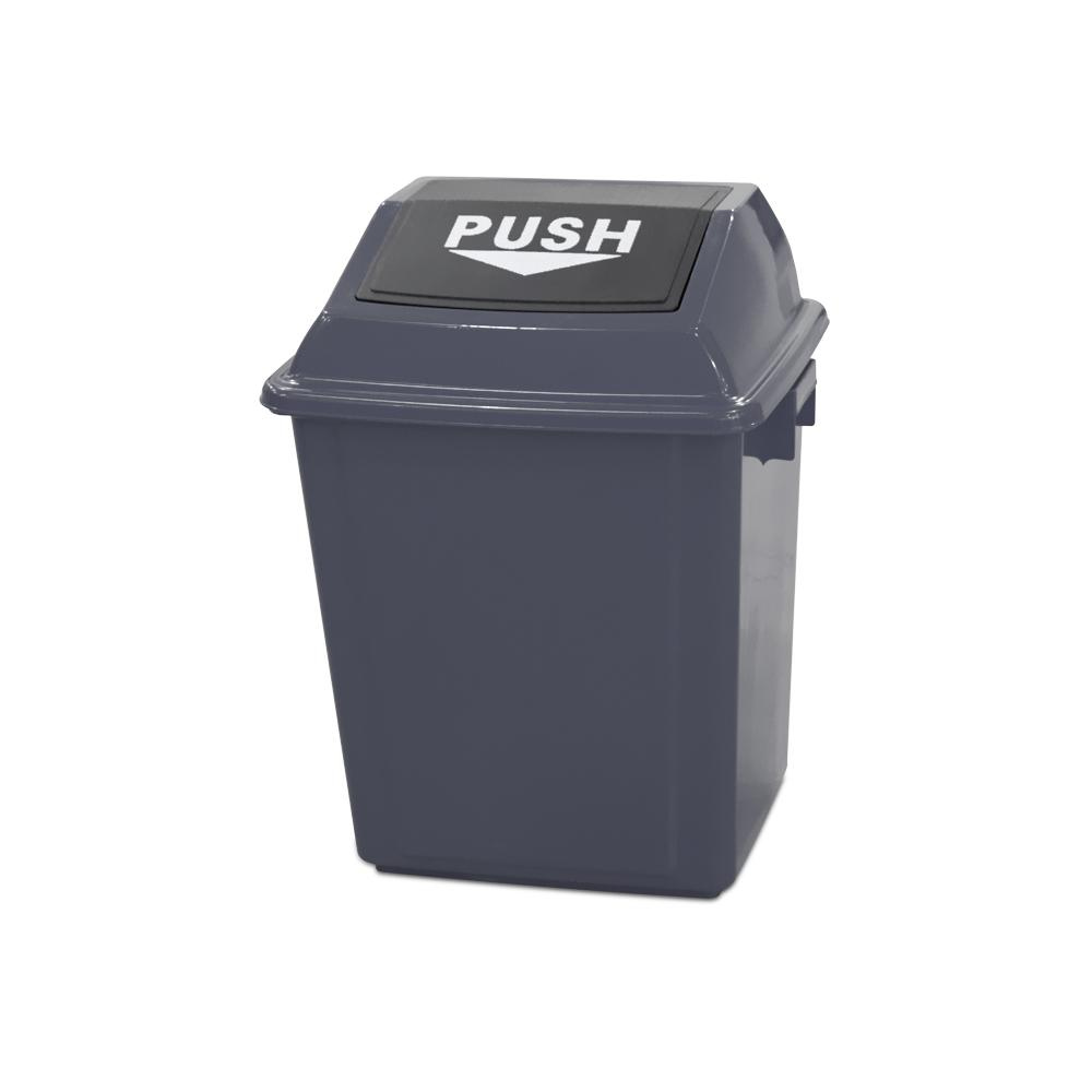 AKC Quadrate Garbage Bin | 25LTR | GRAY