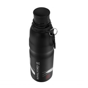 Royalford Sport Bottle - Stainless Steel - Black - 750 ML