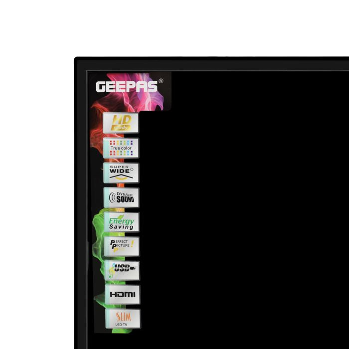Geepas 39" Android Smart LED TV - Slim Led, 3 HDMI & 2 Hi-High USB Ports | Wi-Fi, Android With E-Share | Compatible Application Like YouTube, Netflix, Amazon Prime | 1 Years Warranty