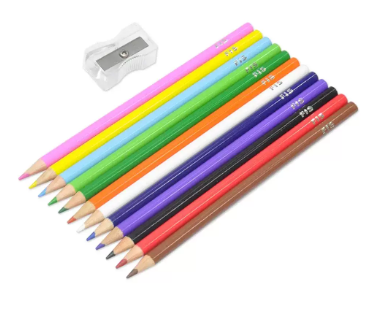 Fis Color Pencils, Set Of 12 Pieces