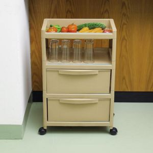 Royalford Three Layer Storage Cabin - Plastic - Brownv