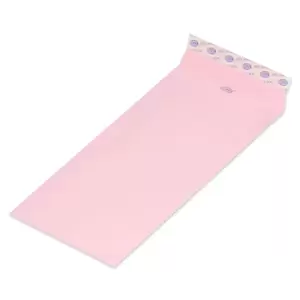 FIS Pack of 50 Pastel Color Envelopes, 80 GSM, Peel & Seal, Size 9 X 4 Inch, Color Pink
