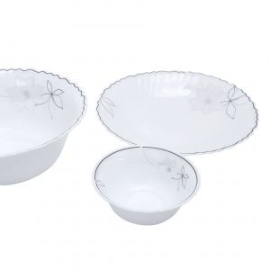Royalford Opal Glassware Dinner Set - Opalware - White - RF5036