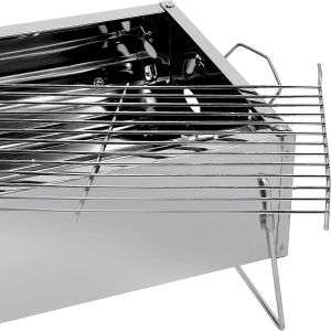 Royalford Barbecue Stand With Grill - Stainless Steel - Silver - RF10361