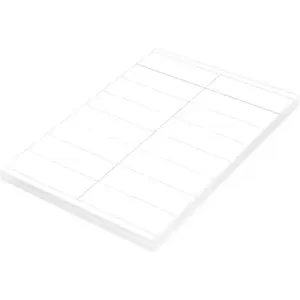 FIS Multipurpose Laser Labels, Colour White, Size 105X35mm (16 Stickers x 100 Sheet) A4 Size, E.U. Origin Material - FSLA16-1-100
