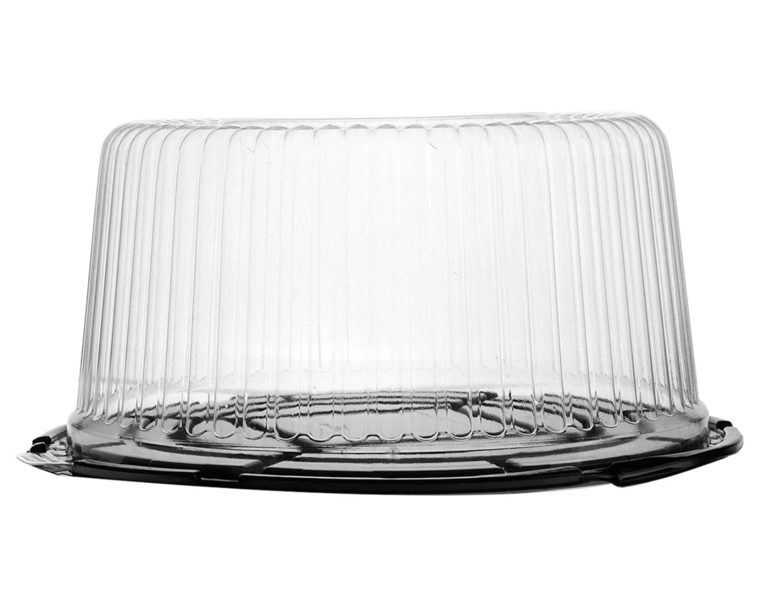 Black Base Cake Container 14 Inch with Clear Lids 50 Pieces