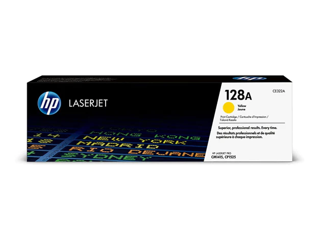 HP 128A Yellow Toner Cartridge (CE322A)