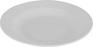 Royalford M/W 8"Round Deep Plate 1X36 - Melamine - White